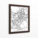 Madrid - Mapas negros 44 - Emiliano Deificus | Cuadro decorativo de Canvas Lab