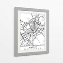 Madrid - Mapas negros 44 - Emiliano Deificus | Cuadro decorativo de Canvas Lab