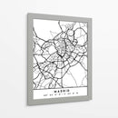 Madrid - Mapas negros 44 - Emiliano Deificus | Cuadro decorativo de Canvas Lab
