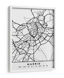 Madrid - Mapas negros 44 - Emiliano Deificus | Cuadro decorativo de Canvas Lab