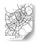 Madrid - Mapas negros 44 - Emiliano Deificus | Cuadro decorativo de Canvas Lab