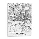 Hamburg - Mapas negros 31 - Emiliano Deificus | Cuadro decorativo de Canvas Lab
