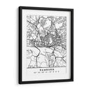 Hamburg - Mapas negros 31 - Emiliano Deificus | Cuadro decorativo de Canvas Lab