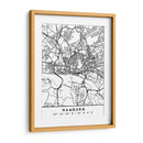 Hamburg - Mapas negros 31 - Emiliano Deificus | Cuadro decorativo de Canvas Lab