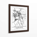 Marrakesh - Mapas negros 47 - Emiliano Deificus | Cuadro decorativo de Canvas Lab
