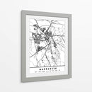 Marrakesh - Mapas negros 47 - Emiliano Deificus | Cuadro decorativo de Canvas Lab