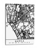 Manila - Mapas negros 46 - Emiliano Deificus | Cuadro decorativo de Canvas Lab
