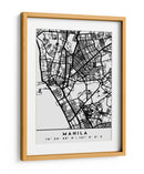 Manila - Mapas negros 46 - Emiliano Deificus | Cuadro decorativo de Canvas Lab