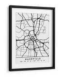 Nashville - Mapas negros 59 - Emiliano Deificus | Cuadro decorativo de Canvas Lab