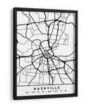 Nashville - Mapas negros 59 - Emiliano Deificus | Cuadro decorativo de Canvas Lab