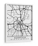 Nashville - Mapas negros 59 - Emiliano Deificus | Cuadro decorativo de Canvas Lab