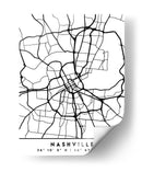 Nashville - Mapas negros 59 - Emiliano Deificus | Cuadro decorativo de Canvas Lab