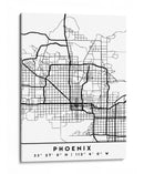 Phoenix - Mapas negros 66 - Emiliano Deificus | Cuadro decorativo de Canvas Lab