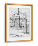 Phoenix - Mapas negros 66 - Emiliano Deificus | Cuadro decorativo de Canvas Lab