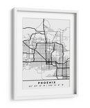 Phoenix - Mapas negros 66 - Emiliano Deificus | Cuadro decorativo de Canvas Lab