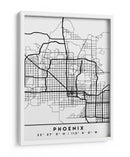 Phoenix - Mapas negros 66 - Emiliano Deificus | Cuadro decorativo de Canvas Lab