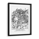 Casablanca - Mapas negros 19 - Emiliano Deificus | Cuadro decorativo de Canvas Lab