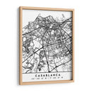 Casablanca - Mapas negros 19 - Emiliano Deificus | Cuadro decorativo de Canvas Lab