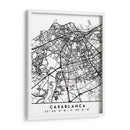 Casablanca - Mapas negros 19 - Emiliano Deificus | Cuadro decorativo de Canvas Lab