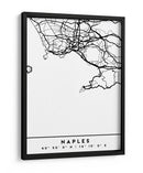 Naples - Mapas negros 58 - Emiliano Deificus | Cuadro decorativo de Canvas Lab