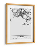 Naples - Mapas negros 58 - Emiliano Deificus | Cuadro decorativo de Canvas Lab