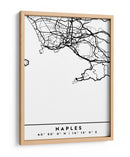 Naples - Mapas negros 58 - Emiliano Deificus | Cuadro decorativo de Canvas Lab