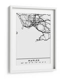 Naples - Mapas negros 58 - Emiliano Deificus | Cuadro decorativo de Canvas Lab