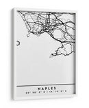 Naples - Mapas negros 58 - Emiliano Deificus | Cuadro decorativo de Canvas Lab