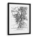 Medellín - Mapas negros 49 - Emiliano Deificus | Cuadro decorativo de Canvas Lab
