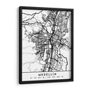 Medellín - Mapas negros 49 - Emiliano Deificus | Cuadro decorativo de Canvas Lab