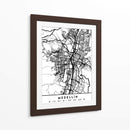Medellín - Mapas negros 49 - Emiliano Deificus | Cuadro decorativo de Canvas Lab