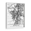 Medellín - Mapas negros 49 - Emiliano Deificus | Cuadro decorativo de Canvas Lab