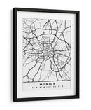 Munich - Mapas negros 57 - Emiliano Deificus | Cuadro decorativo de Canvas Lab