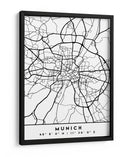 Munich - Mapas negros 57 - Emiliano Deificus | Cuadro decorativo de Canvas Lab