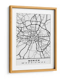 Munich - Mapas negros 57 - Emiliano Deificus | Cuadro decorativo de Canvas Lab