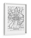 Munich - Mapas negros 57 - Emiliano Deificus | Cuadro decorativo de Canvas Lab