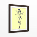 Boceto de Mujer Corriendo - Donaldo Meda  | Cuadro decorativo de Canvas Lab