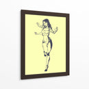 Boceto de Mujer Corriendo - Donaldo Meda  | Cuadro decorativo de Canvas Lab