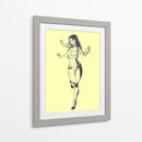 Boceto de Mujer Corriendo - Donaldo Meda  | Cuadro decorativo de Canvas Lab