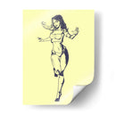 Boceto de Mujer Corriendo - Donaldo Meda  | Cuadro decorativo de Canvas Lab