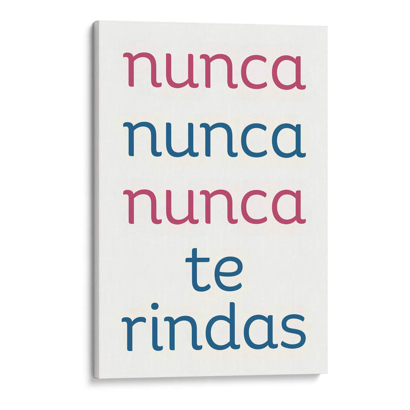 Nunca te Rindas - DEA Digital Esoteric Art | Cuadro decorativo de Canvas Lab