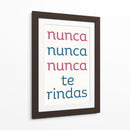 Nunca te Rindas - DEA Digital Esoteric Art | Cuadro decorativo de Canvas Lab