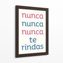 Nunca te Rindas - DEA Digital Esoteric Art | Cuadro decorativo de Canvas Lab