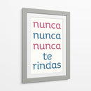 Nunca te Rindas - DEA Digital Esoteric Art | Cuadro decorativo de Canvas Lab