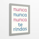 Nunca te Rindas - DEA Digital Esoteric Art | Cuadro decorativo de Canvas Lab