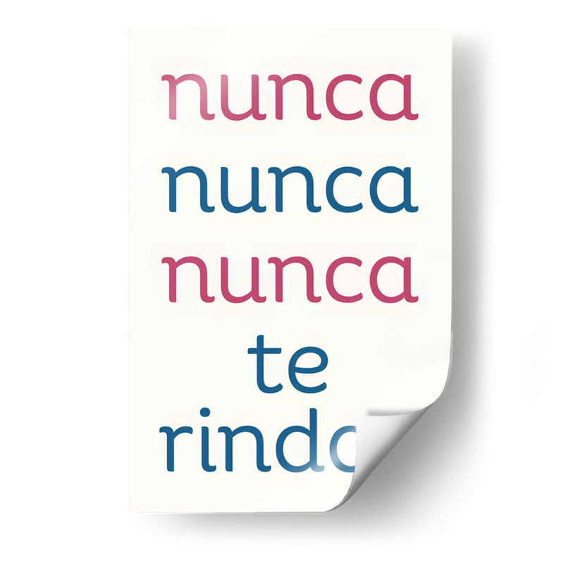 Nunca te Rindas - DEA Digital Esoteric Art | Cuadro decorativo de Canvas Lab