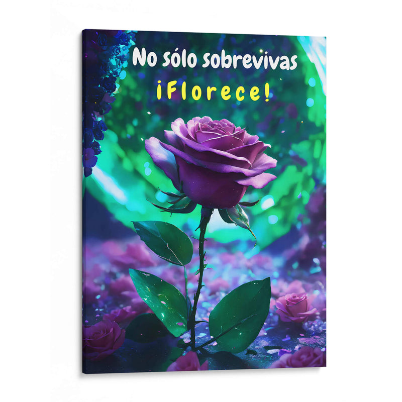 No sólo Sobrevivas, Florece - DEA Digital Esoteric Art | Cuadro decorativo de Canvas Lab