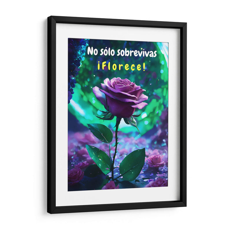 No sólo Sobrevivas, Florece - DEA Digital Esoteric Art | Cuadro decorativo de Canvas Lab