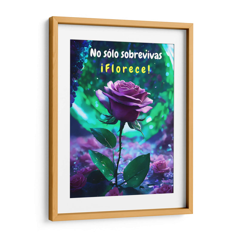 No sólo Sobrevivas, Florece - DEA Digital Esoteric Art | Cuadro decorativo de Canvas Lab