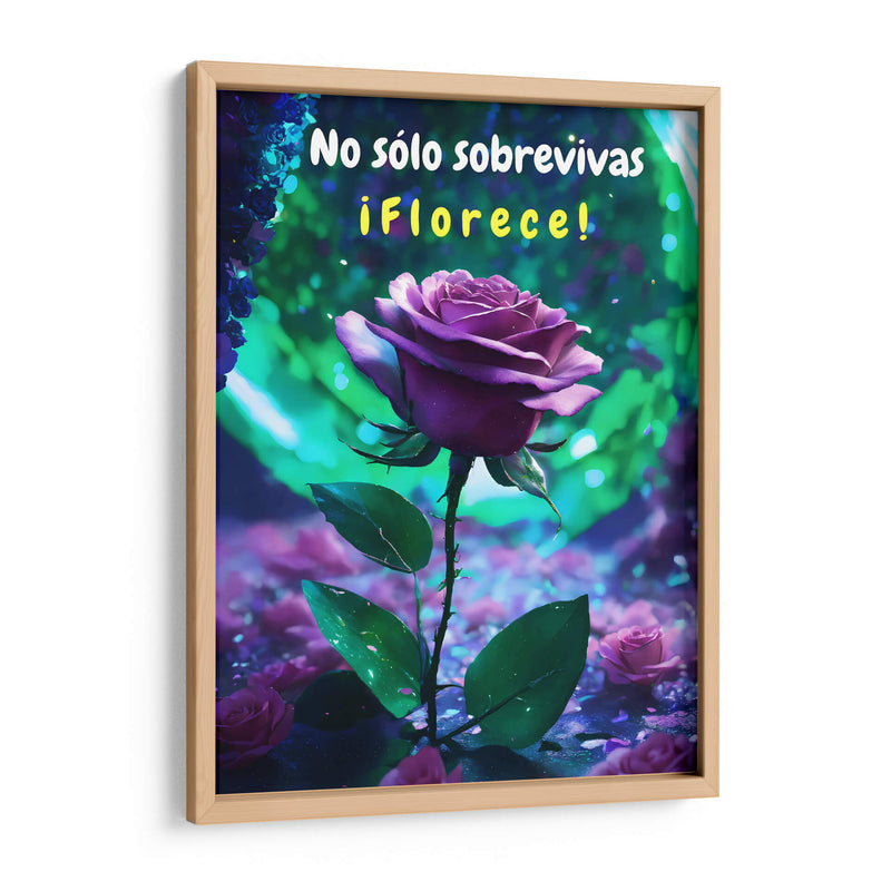 No sólo Sobrevivas, Florece - DEA Digital Esoteric Art | Cuadro decorativo de Canvas Lab